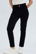 Pantalón Mujer Slim Cotelé Negro