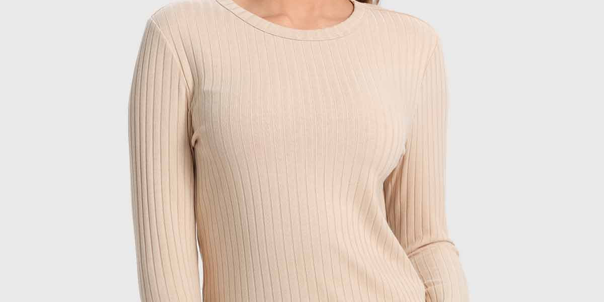 Polera Mujer Rib Beige