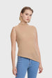 Polera Mujer C/Basta En Punta Beige