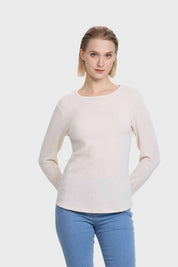 Polera Mujer Crep Textura Arena