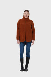 Polar Mujer Tipo Chaqueta Bolsillo Camel