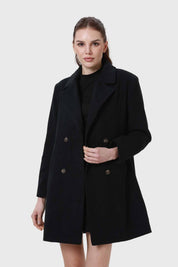 Abrigo Mujer Paño Negro