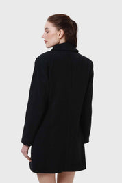 Abrigo Mujer Paño Negro