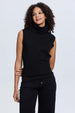 Sweater Mujer Drapead Negro