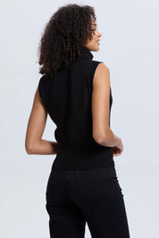 Sweater Mujer Drapead Negro