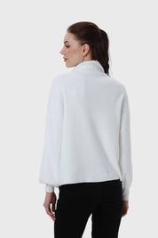 Sweater Mujer Drapead Crudo