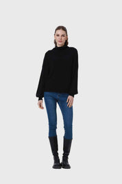 Sweater Mujer Drapead Negro Negro / L