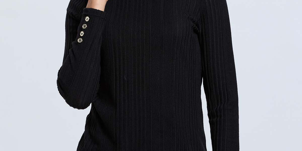 Polera Mujer Camman de Rib Lisa Negro