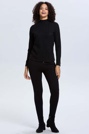 Polera Mujer Camman de Rib Lisa Negro