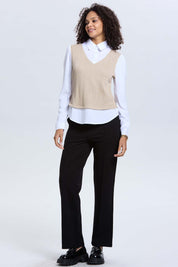 Sweater Mujer Casual Blusa Beige