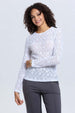 Polera Mujer Encaje Blanco