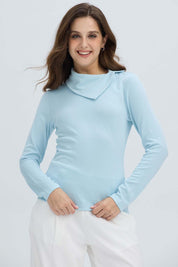 Sweater Mujer Casual Celeste Claro Azul / XXL