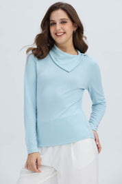 Sweater Mujer Casual Celeste Claro Azul / XXL