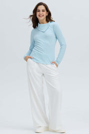 Sweater Mujer Casual Celeste Claro Azul / XXL