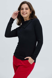 Sweater Mujer Casual Negro Negro / XXL