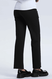 Pantalón Mujer Aplicación Hebilla Negro