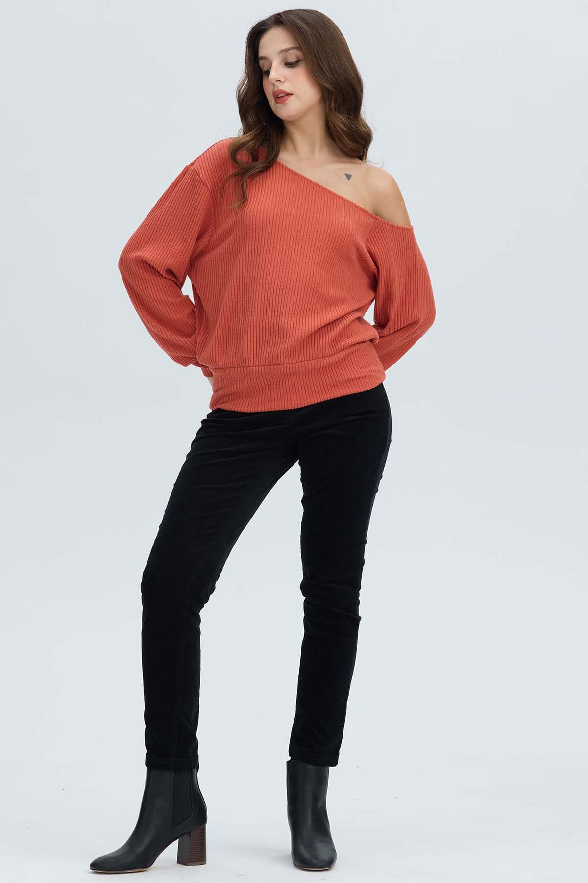 Sweater Mujer Asimé Terracota Rojo / XXL
