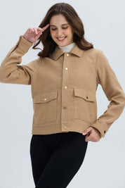 Chaqueta Mujer Paño Camel Beige / XL