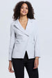 Blazer Mujer Blazer Cruzado 1 Botón Gris