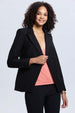 Blazer Mujer Blazer Cruzado 1 Botón Negro