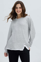 Sweater Mujer Basta Gris Melange