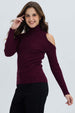 Sweater Mujer Off Vino