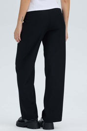 Pantalón Mujer Sastrero Aplicación Cinturón Negro Negro / 48