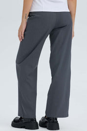 Pantalón Mujer Sastrero Rayado Aplicación Gris Gris / 48