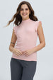 Polera Mujer Rib Terminaciones Palo Rosa Rosado / XXL