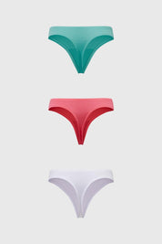 Calzón Mujer Colaless Tripack Algodón Aqua
