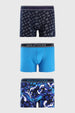 Boxer Hombre Tripack Azul