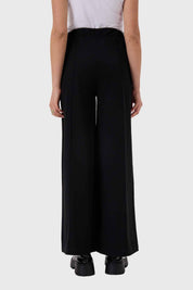Pantalón Mujer Con Lazo Cintura Negro