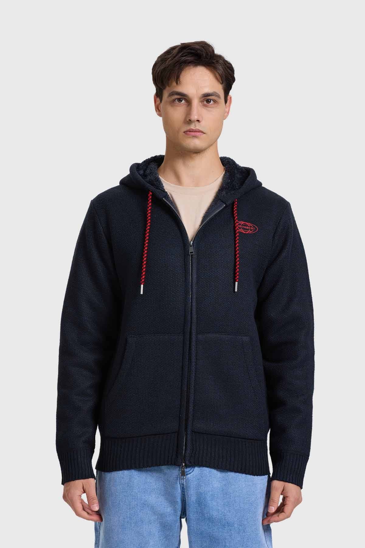 Polerón Hombre Con Polar Azul