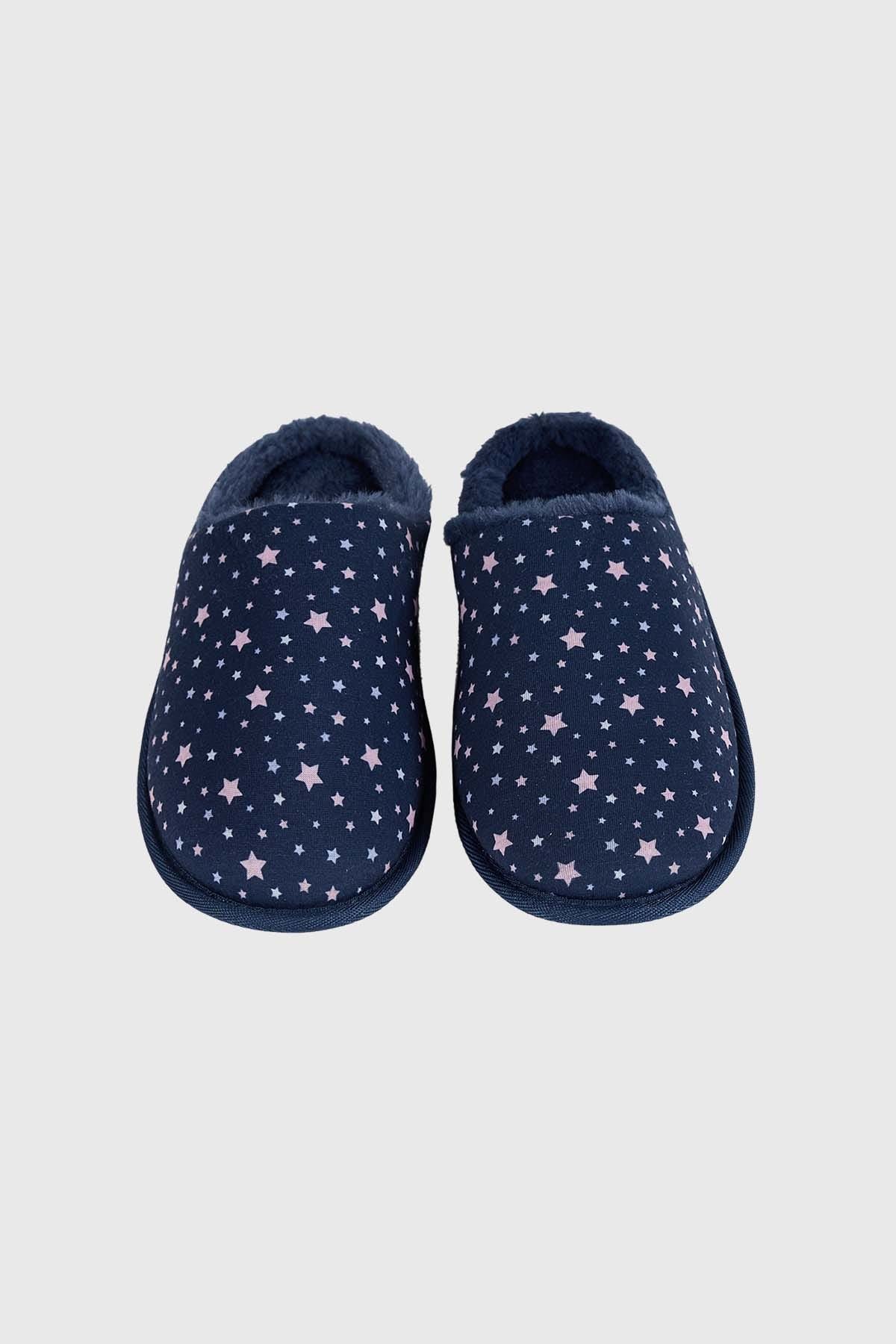 Pantufla Mujer Print Azul
