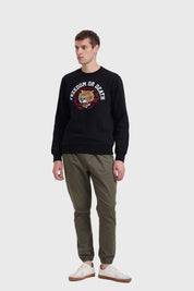 Polerón Hombre Print Negro