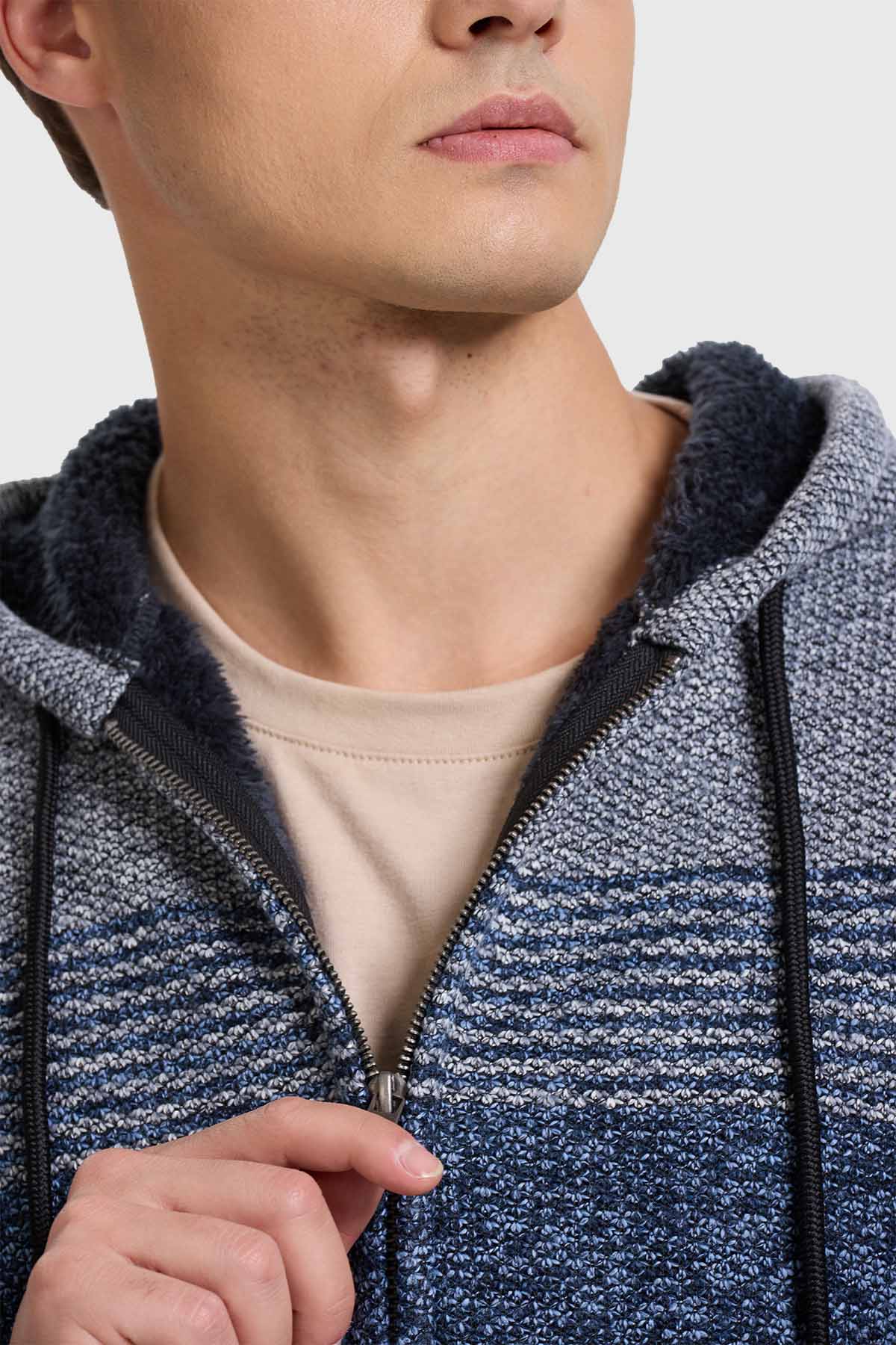 Sweater Hombre Bloque Gris