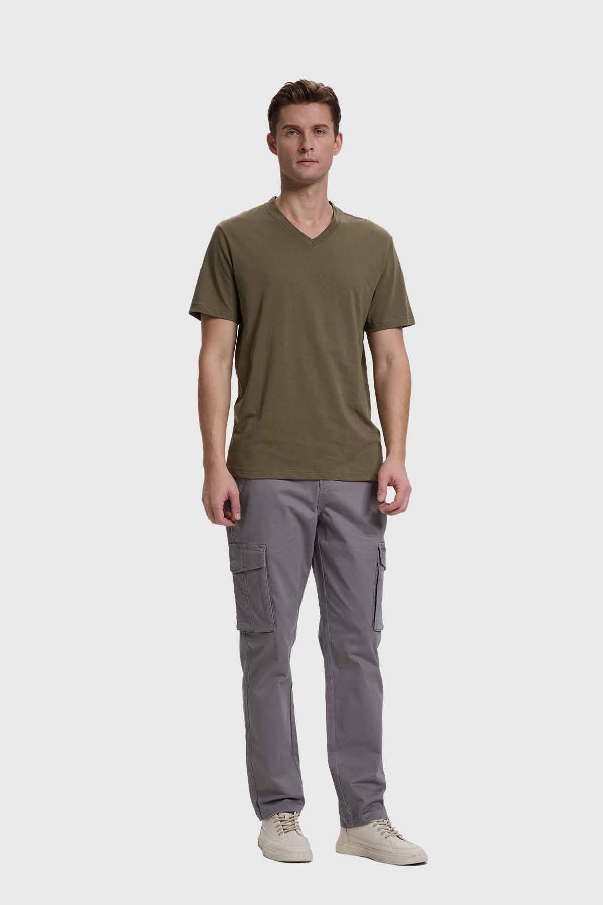 Polera Hombre Casual Básica Verde