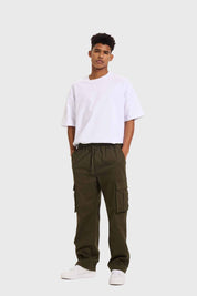 Pantalón Hombre Jogger Cargo Verde