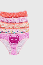 Calzón Niña 5 Pack Print Damasco