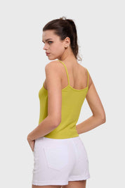 Polera Mujer Pabilo Crop Verde