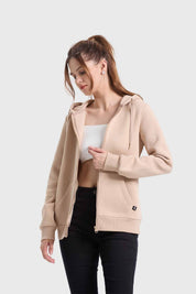 Polerón Mujer Hoodie Beige