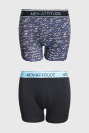 Boxer Hombre Bipack Negro