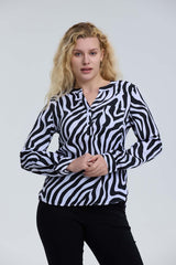 Blusa Mujer Satín Blanco