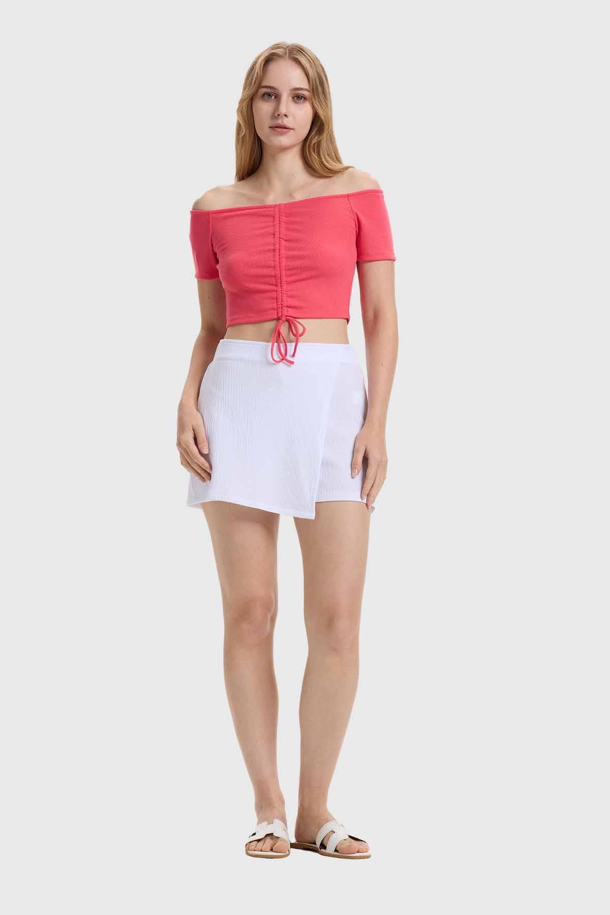 Polera Mujer Bardot Rosado