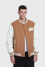 Chaqueta Hombre Varsity Beige