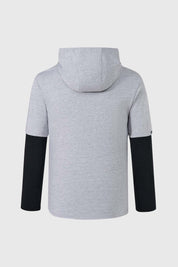 Polera Niño Doble Manga Gris