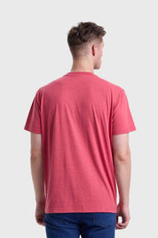 Polera Hombre Cuello V Básica Coral