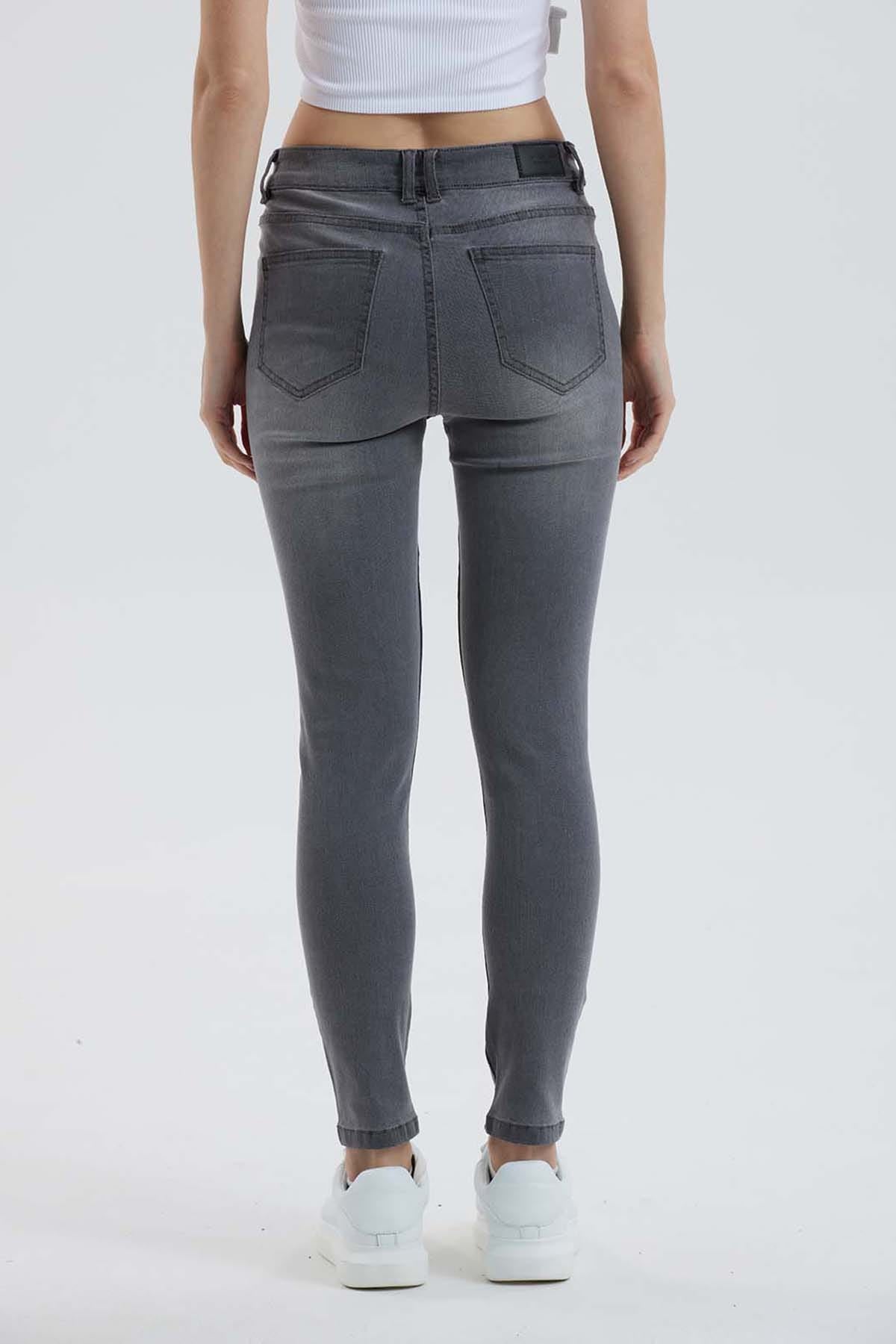 JEANS MUJER SUPER SKINNY ESTELA GRIS l