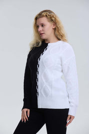 Sweater Mujer Tranzado Negro