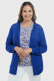 Polera Mujer Tapado Canesú Azul